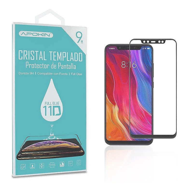 Full Glue Tempered Crystal 11D Premium Xiaomi My 8 Curve Black Screen Protector
