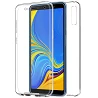 Funda Doble Samsung Galaxy A7 2018 Silicona Transparente Delantera y Trasera