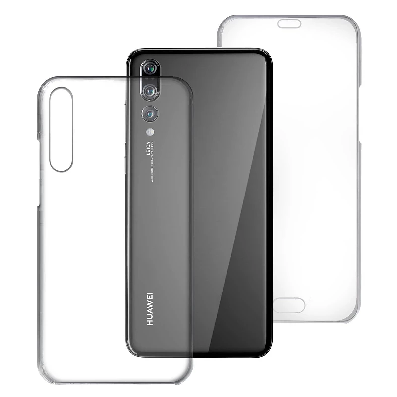 Funda Doble Huawei P20 PRO Silicona Transparente Delantera y Trasera