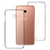 Funda Doble Samsung Galaxy J4 + 2018 Silicona Transparente Delantera y Trasera