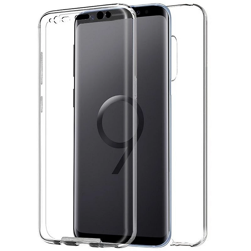 Capa Dupla Samsung Galaxy S9 PLUS Silicone Transparente Frente e Traseira