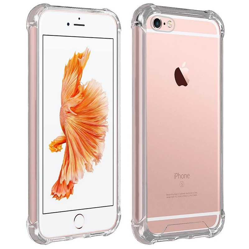Funda Antigolpe iPhone 6 Plus Gel Transparente con esquinas Reforzadas