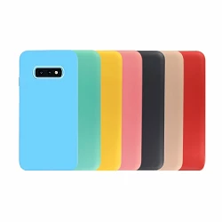 Funda Silicona Suave Samsung Galaxy S10e disponible en 10 Colores