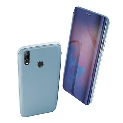 Funda Flip con Stand Huawei Y7 2019 Clear View - 6 Colores