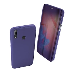 Funda Flip con Stand Huawei Y7 2019 Clear View - 6 Colores