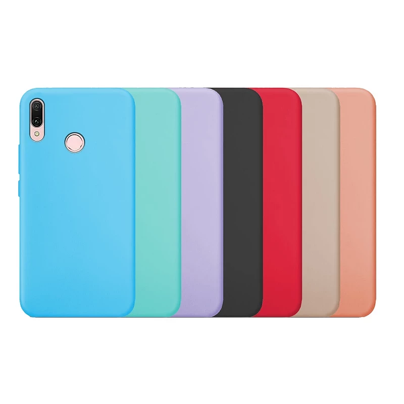 Funda Silicona Suave Huawei Y9 2019 disponible en 10 Colores