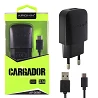 Cargador Red USB 2.1A APOKIN + Cable Tipo C de 1 Metro - Negro