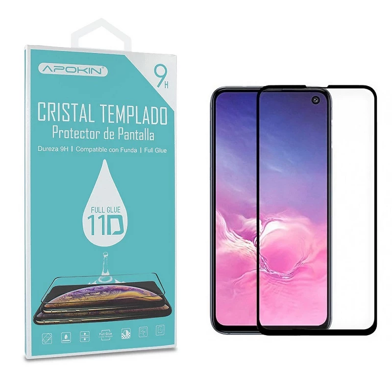 Full Glue 11D Premium Samsung Galaxy S10E Protetor de tela de curva preta