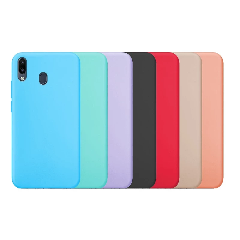 Funda Silicona Suave Samsung Galaxy M20 disponible en 10 Colores