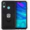 Funda Aluminio Antigolpe Huawei P Smart 2019 con Imán y Soporte de Anilla 360
