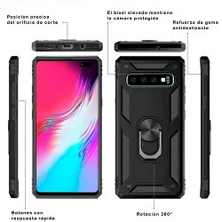 Funda Aluminio Antigolpe IPhone 6 / 7 / 8 con Imán y Soporte de Anilla 360
