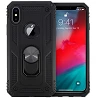Funda Aluminio Antigolpe IPhone X / XS con Imán y Soporte de Anilla 360