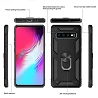 Funda Aluminio Antigolpe Samsung Galaxy S10E con Imán y Soporte de Anilla 360