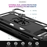 Funda Aluminio Antigolpe Samsung Galaxy S10E con Imán y Soporte de Anilla 360