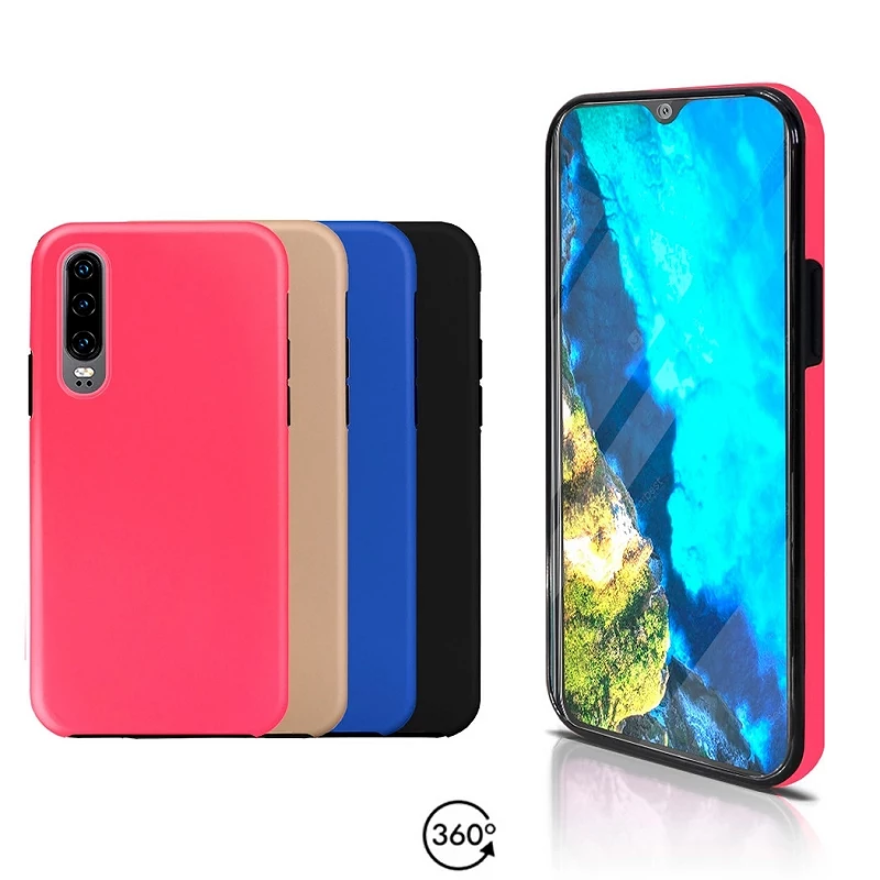Funda Doble Huawei P30 Silicona Delantera y Trasera - 4 Colores