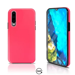 Funda Doble Huawei P30 Silicona Delantera y Trasera - 4 Colores