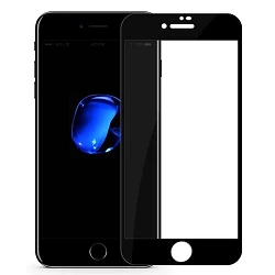 Cristal templado Full Glue 11D Premium iPhone 6P / 7P / 8 Plus Protector de Pantalla Curvo Negro