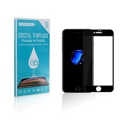 Cristal templado Full Glue 11D Premium iPhone 6P / 7P / 8 Plus Protector de Pantalla Curvo Negro