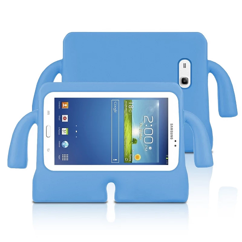 Funda Antigolpe Samsung Tab 3 7.0/Lite/Kids/T110/T111/T210/T211/T230/T231 Silicona Reforzada para niños, disponible en 4 colore