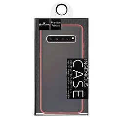 Funda Gel Samsung Galaxy S10 Smoked con borde de color