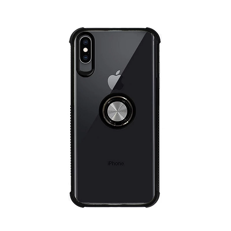 Gel Antigolpe iphone Caso Xr com suporte de anel de ímã e 360o