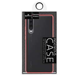 Funda Gel Huawei P30 Smoked con borde de color