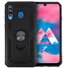 Funda Aluminio Antigolpe Samsung Galaxy M30 con Imán y Soporte de Anilla 360
