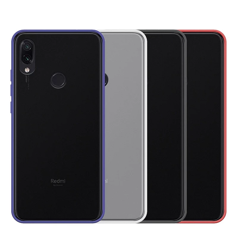 Funda Gel Xiaomi Redmi Note 7 Smoked con borde de color