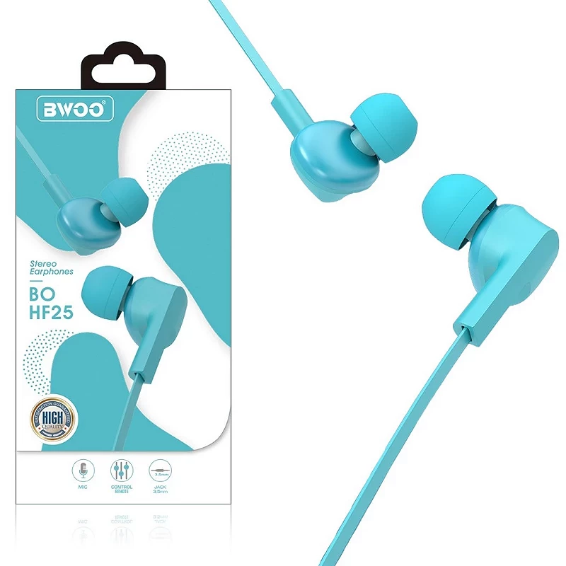 Capacetes de auscultador com microfone BWOO HF-25 Azul