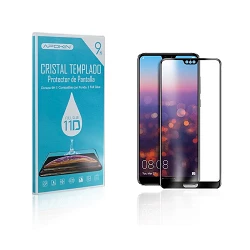 Cristal templado Full Glue 11D Premium Huawei P20 Pro Protector de Pantalla Curvo Negro
