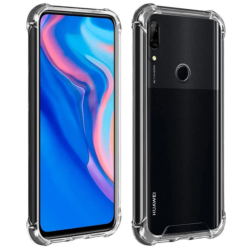 Capa à prova de choque com gel transparente Huawei P Smart Z com cantos reforçados