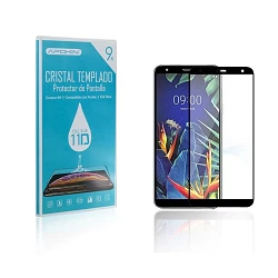 Protetor de tela curvo 11D Premium com cola total LG K40 / K12 Plus preto