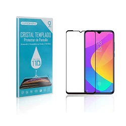 Cristal templado Full Glue 11D Premium Xiaomi Mi A3 Protector de Pantalla Curvo Negro