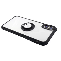 Funda Gel Antigolpe Iphone 11 PRO MAX 6.5 con Imán y Soporte de Anilla 360º
