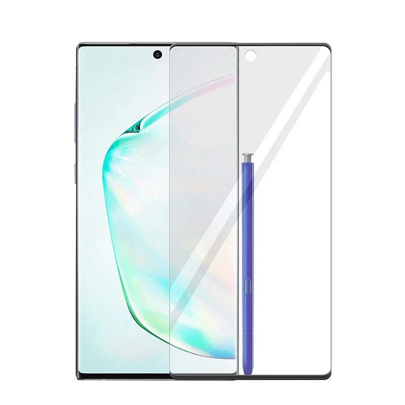 Cristal templado Curvo Samsung Galaxy Note 10 Protector de Pantalla Negro