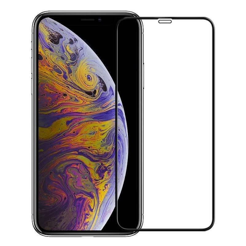 Cristal templado Full Glue iPhone 11 Pro Max (Xs Max) Protector de Pantalla Negro