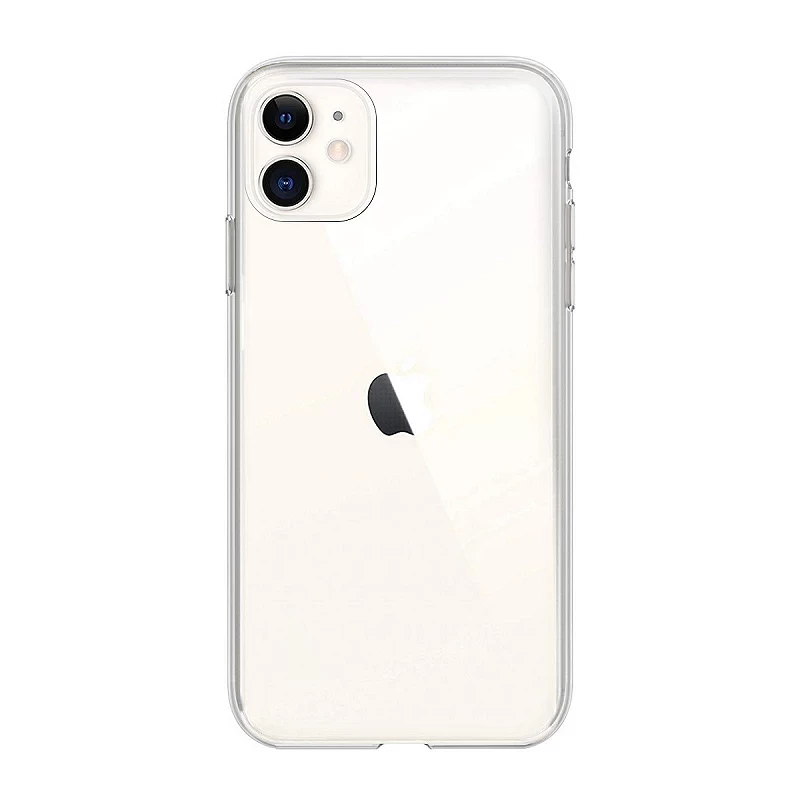 Capa de silicone transparente ultrafina para iPhone 11