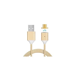 Cabo de cabo BWOO Carga rápida magnética X28 2.4A - MicroUSB 3 cores