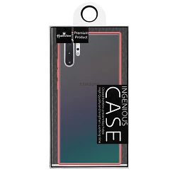 Funda Gel Samsung Galaxy Note 10 Smoked con borde de color