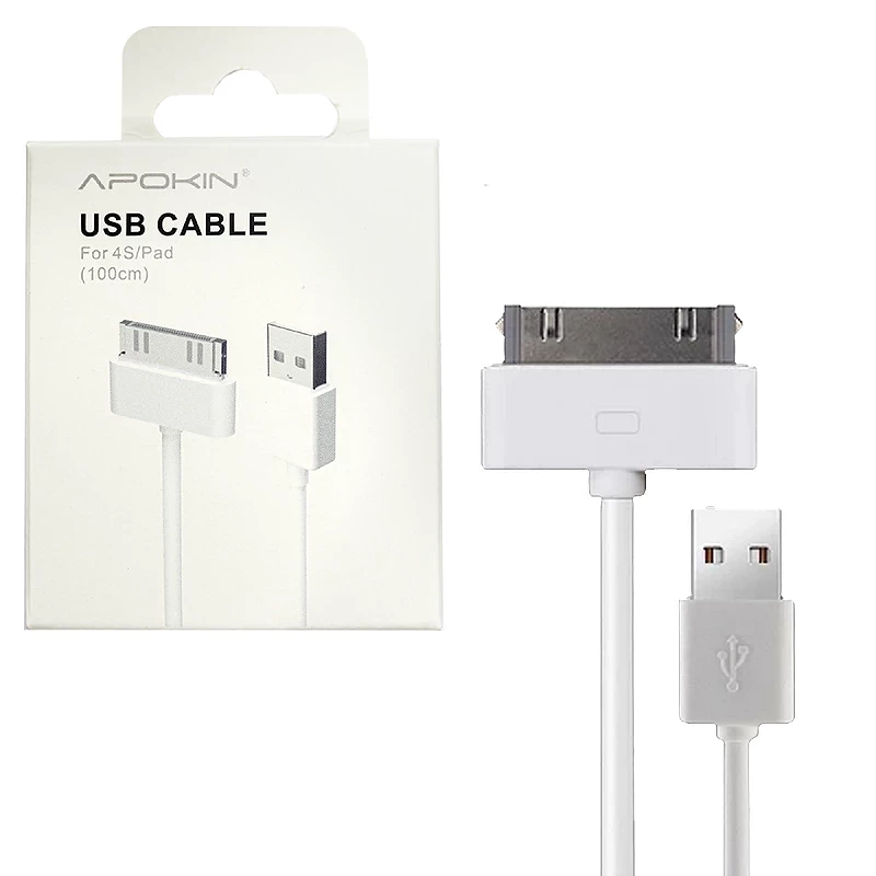 Cabo de dados e carga APOKIN USB USB 2.0 - iPhone 4G 1m