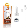 Cargador Coche MOXOM KC-15 2.3A + Cable Lightning