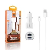 Cargador Coche MOXOM KC-15 2.3A + Cable MicroUSB
