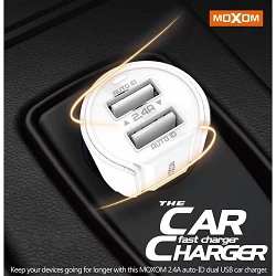 Cargador Coche MOXOM KC-15 2.3A + Cable MicroUSB