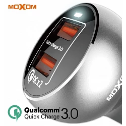 Cargador Coche MOXOM KC-13 Quick Charge 3.0 + Cable MicroUSB