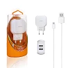 Red Moxom KH-44 Auto ID 2.4A carregador + cabo micro USB