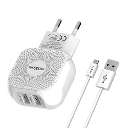 Cargador Red Moxom KH-44 Auto ID 2.4A + Cable Micro USB