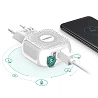Red Moxom KH-44 Auto ID 2.4A carregador + cabo micro USB