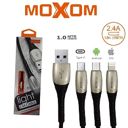 Cable Moxom CC-66 con Luz 2.4A - MicroUSB