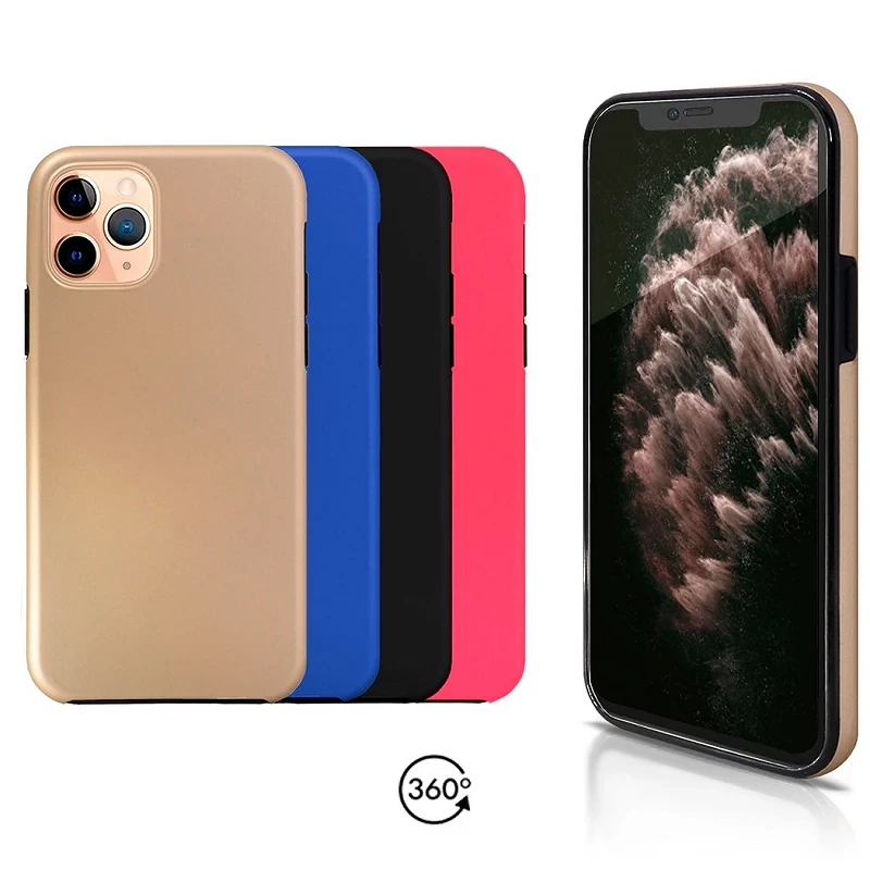 Funda Doble iPhone 11 Pro Silicona Delantera y Trasera 360 - 4 Colores