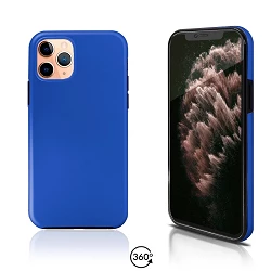 Capa dupla para iPhone 11 Pro frente e verso em silicone 360 - 4 cores